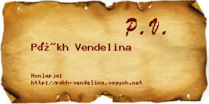 Pákh Vendelina névjegykártya